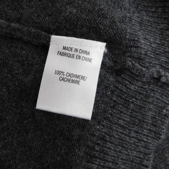 THEORY Demonte Royal Gray Cashmere Scoop Neck Sweater Pullover Knit P Tall XS - Picture 10 of 12